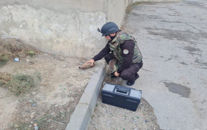 Sumqayıtda top mərmisi tapıldı - VİDEO