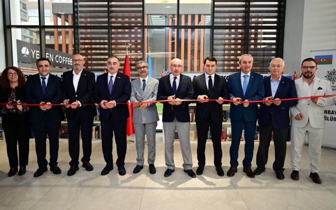 Antalya Kitabxanasında Azərbaycan bölməsinin açılışı olub - FOTOLAR