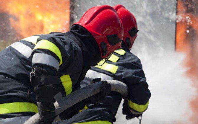 Daşkəsəndə kitabxanada yanğın olub