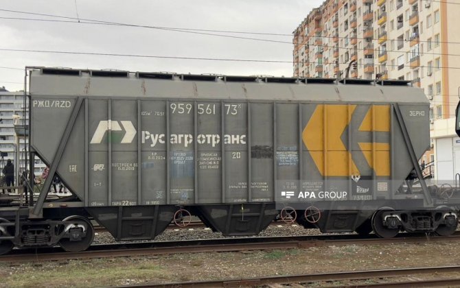 Buğda yüklü qatar Azərbaycan ərazisindən tranzit keçməklə Ermənistana gedib - FOTO