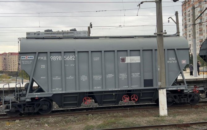 Первая партия российской пшеницы, перевозимой через Азербайджан, прибыла в Армению