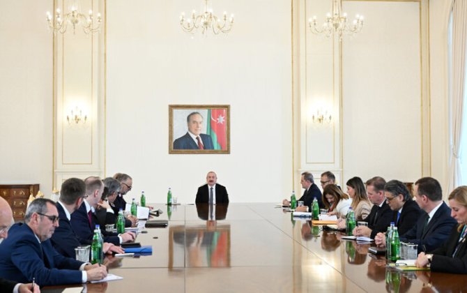 Prezident İlham Əliyev NATO nümayəndə heyətini qəbul etdi - FOTOLAR