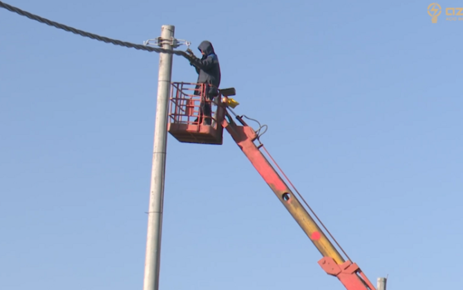“Azərişıq” Zəngilanda yenidənqurma işlərini davam etdirir - VİDEO