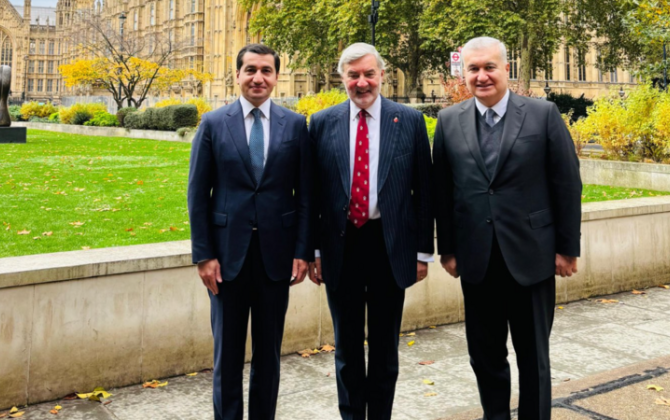 Hikmət Hacıyev Böyük Britaniyanın ticarət elçisi ilə görüşdü - FOTO