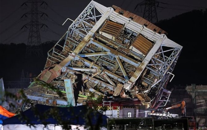 По меньшей мере трое погибли при обрушении котельной башни в Южной Корее