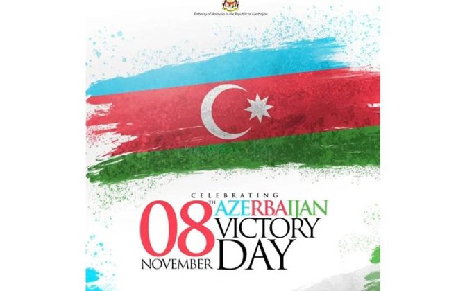 Malayziya Azərbaycanı Zəfər Günü münasibətilə təbrik edib