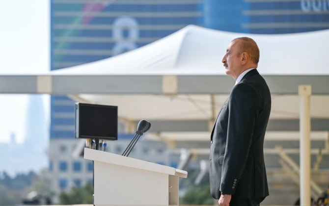 Ильхам Алиев поделился публикацией о военном параде в Баку