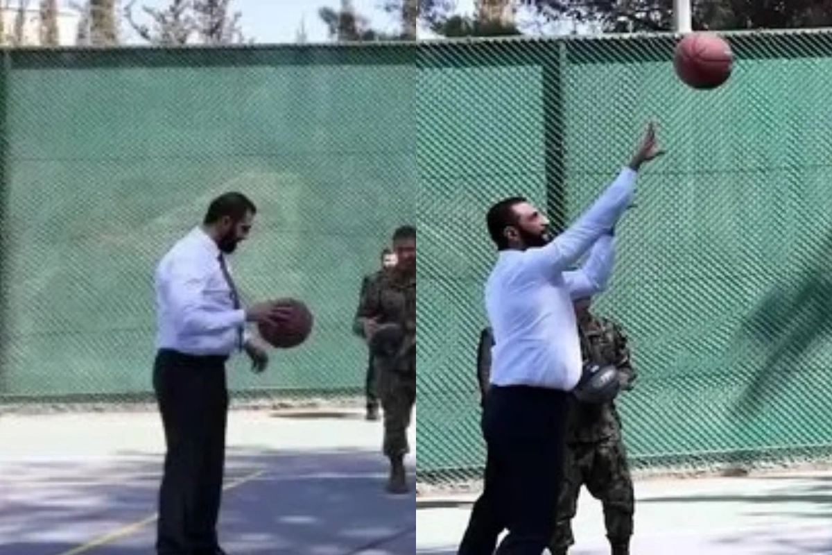 Suriya lideri ABŞ-də admirallarla basketbol oynadı - VİDEO