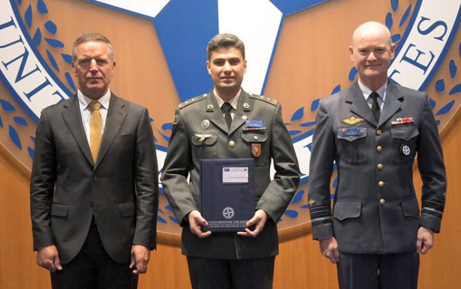 Hərbi qulluqçumuz NATO Regional Əməkdaşlıq kursunu müvəffəqiyyətlə bitirdi - FOTO