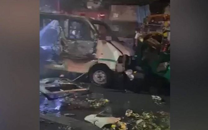 Avtomobildə partlayış nəticəsində 8 nəfər həlak olub, 24 nəfər yaralanıb