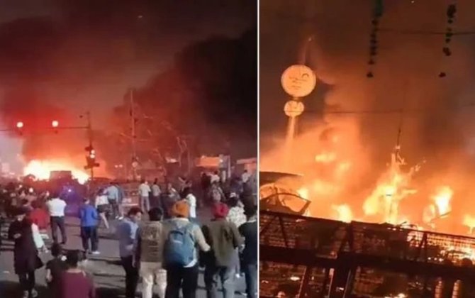 Hindistandakı dəhşətli partlayışın GÖRÜNTÜLƏRİ - VİDEO