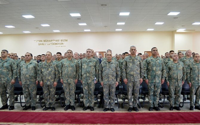 “Ehtiyat zabit hazırlığı kursu”nun növbəti buraxılış mərasimi keçirilib - FOTO