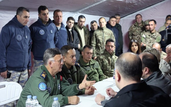 Türkiyə və Gürcüstan təyyarə qəzası ilə bağlı koordinasiyalı fəaliyyət göstərir - FOTO