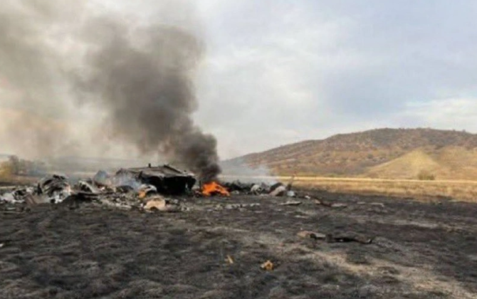 Gürcüstanda qəzaya uğrayan hərbi təyyarənin qara qutusu Türkiyəyə gətirilib