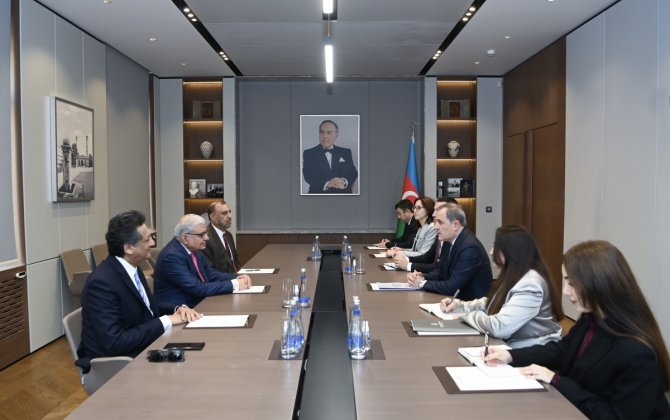 Ceyhun Bayramov Asiya Ombudsmanlar Assosiasiyasının prezidenti ilə görüşüb - FOTO