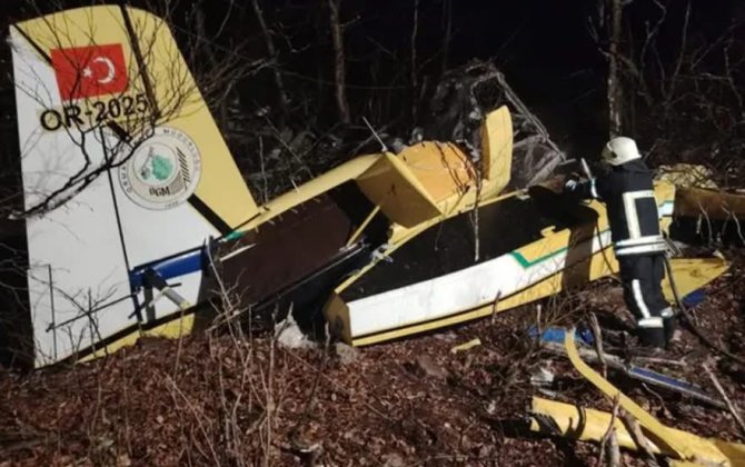 Türkiyəyə məxsus daha bir təyyarə qəzaya uğrayıb, pilot həlak olub  - FOTO - YENİLƏNİB