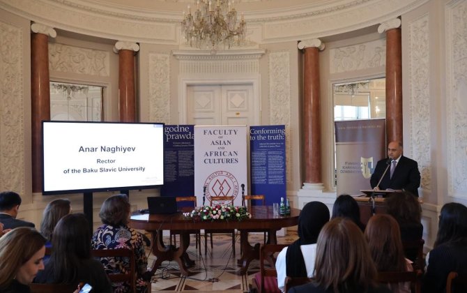 BSU-nun rektoru Varşava Universitetində çıxış edib - FOTOLAR