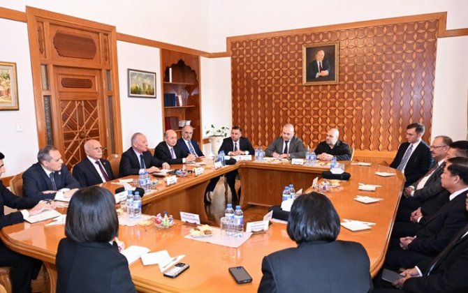 Konstitusiya Məhkəməsində beynəlxalq konfransın iştirakçıları ilə görüş keçirildi