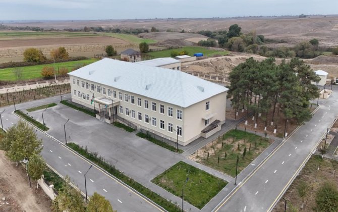 Füzulidə yeni məktəb binası istifadəyə verilib - FOTO