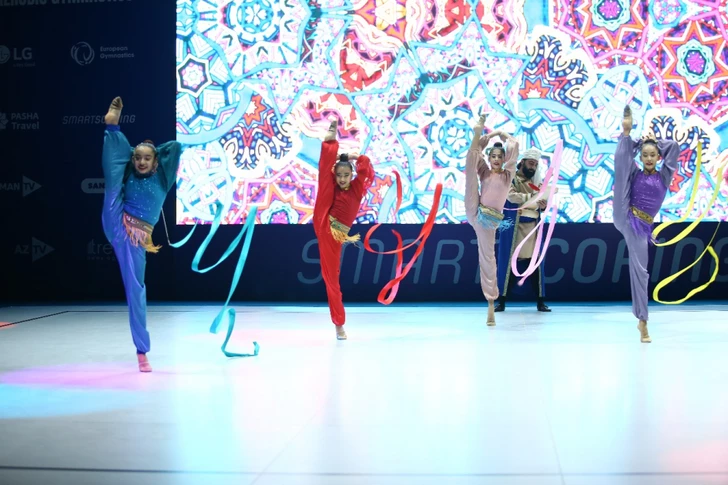 В Гяндже прошла церемония открытия ЧЕ по аэробной гимнастике