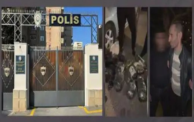 Suraxanıda narkokuryerdən 10 kiloqram MARİXUANA AŞKARLANDI - VİDEO