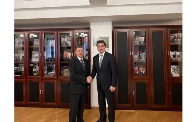 Hikmət Hacıyev Türkmənistan səfiri ilə görüşdü