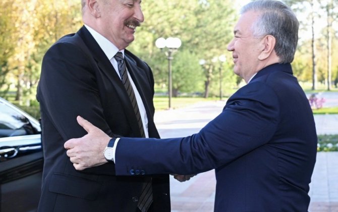 Prezidentlər təkbətək görüşdü - FOTOLAR