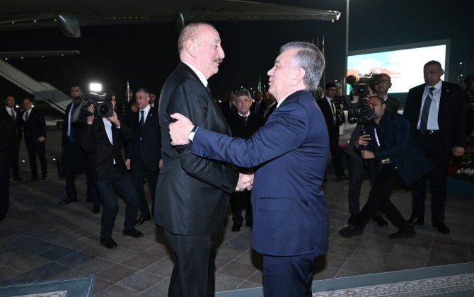 Prezident Özbəkistan səfərindən paylaşım etdi - VİDEO