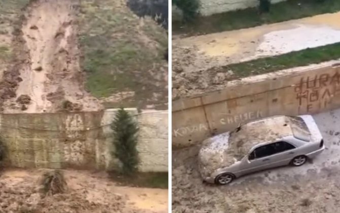 Əhmədli qəsəbəsində baş verən sürüşmə təhlil edilib