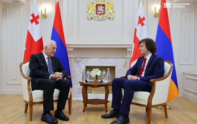 Kobaxidze Ermənistan Prezidenti ilə regionda sülhün əhəmiyyətini müzakiə edib