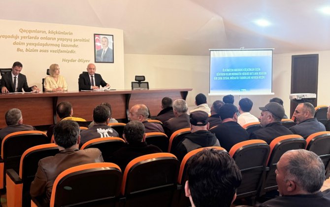 Keçmiş məcburi köçkünlər növbəti dəfə maarifləndirildi - FOTOLAR