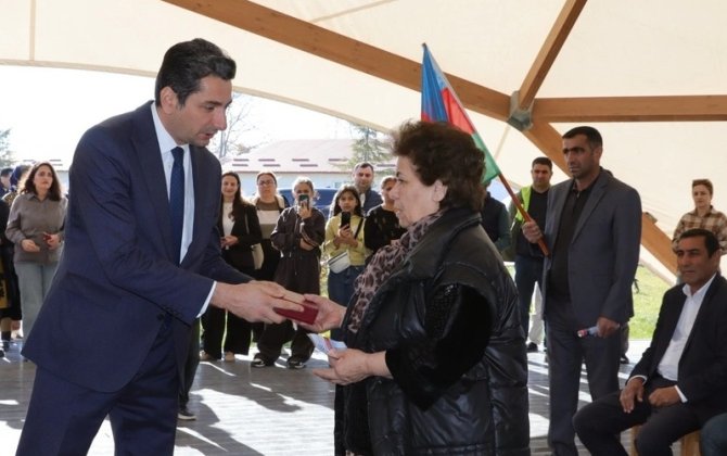 Növbəti köç karvanı Xocalıya çatdı - Açarlar təqdim olundu