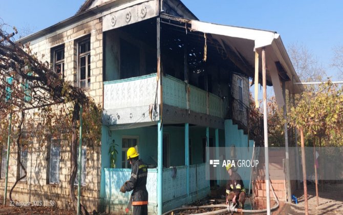 Ağdamda yaşayış evi yanıb - YENİLƏNİB