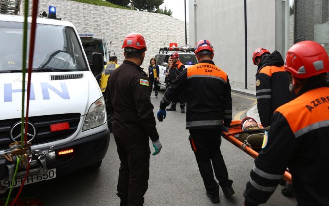 МЧС провело в Гяндже учения для повышения эффективности спасательных работ