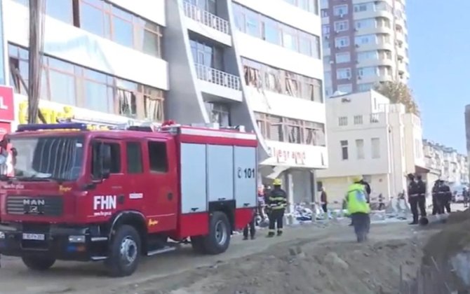 Bakıda ofis binasında PARTLAYIŞ: 7 nəfər xilas edilib - YENİLƏNİB + VİDEO