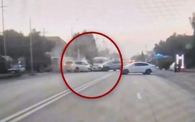 Qəfil manevr ağır qəzaya səbəb oldu – ANBAAN VİDEO