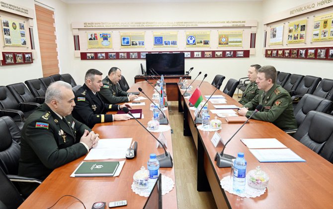 Azərbaycan və Belarus hərbi mütəxəssislərinin görüşü olub