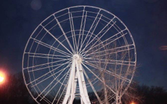 В Японии 20 человек на девять часов застряли на колесе обозрения