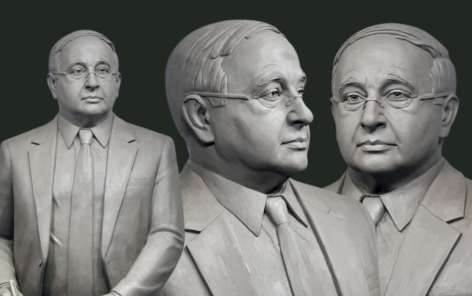 Elçin Əfəndiyevin heykəli hazırlandı- FOTO+ÖZƏL