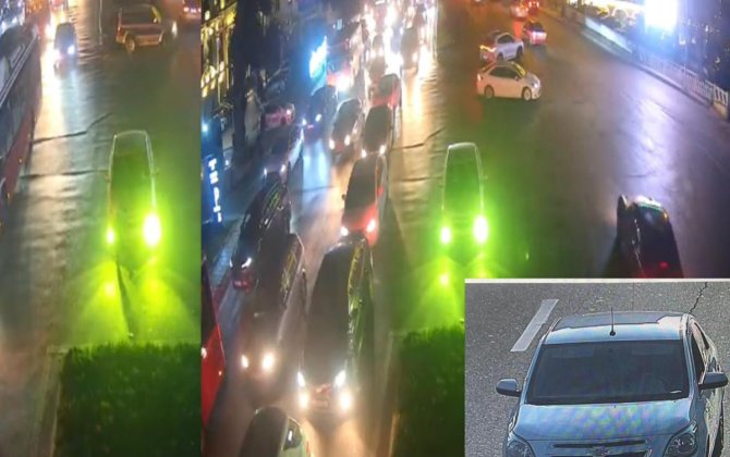 Bakıda avtomobili bilərəkdən nömrəsiz idarə edən sürücü həbs edilib - VİDEO