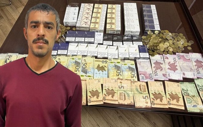 Abşeronda 4 marketdən 10 min manatlıq oğurluq edən şəxs saxlanıldı - VİDEO