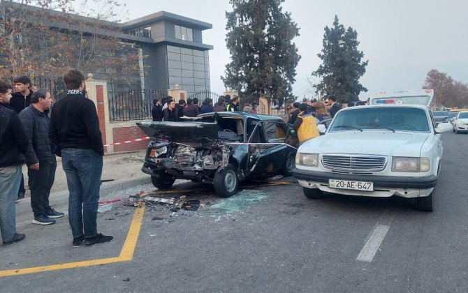 Minik maşını sərnişin avtobusu ilə toqquşdu - Ölən və xəsarət alanlar var - FOTO-VİDEO - YENİLƏNİB