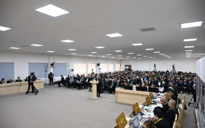 Ermənistan vətəndaşlarının məhkəməsində 6 təqsirləndirilən şəxsin vəkili müdafiə çıxışı edib