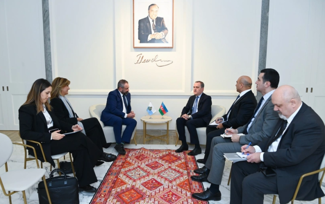 Azərbaycan və San Marino XİN rəhbərləri beynəlxalq təşkilatlar çərçivəsində əməkdaşlığı müzakirə ediblər - FOTO