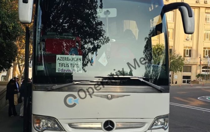 Bakının mərkəzində görünən 