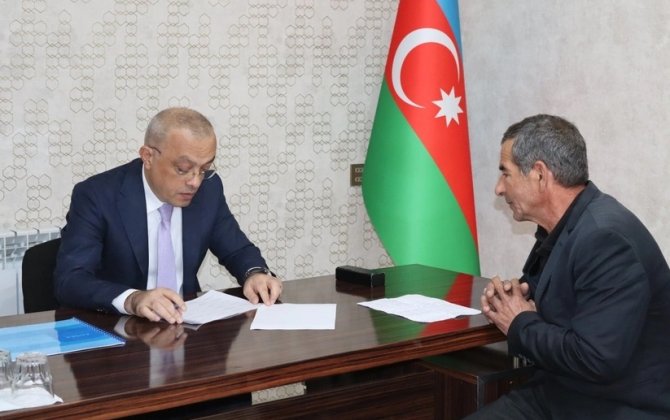 Zaur Mikayılov Yevlaxda vətəndaşlarla görüşüb - FOTOLAR