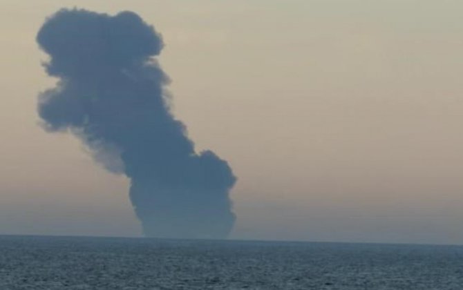 Qara dənizdə Rusiyaya məxsus gəmidə partlayış olub