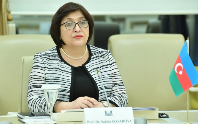 Sahibə Qafarova Çin parlamentinin sədrinə başsağlığı məktubu ünvanlayıb