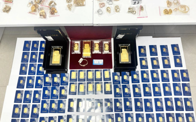 Azərbaycana qanunsuz 11 kiloqrama yaxın qızıl gətirilməsinin qarşısı alınıb