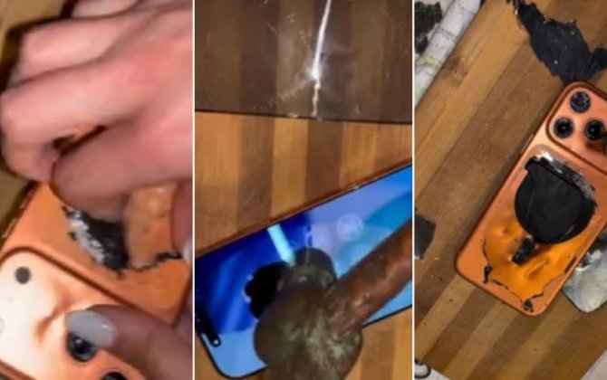 Azərbaycanlı blogerə sevgilisi xəyanət etdi - aldığı iphone 17-ni QIRDI - VİDEO